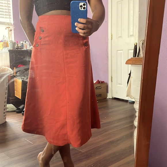 a line midi skirt - Picture 4 of 6